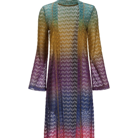 Patterned Lurex Sweater Duster - Picture 9 of 10